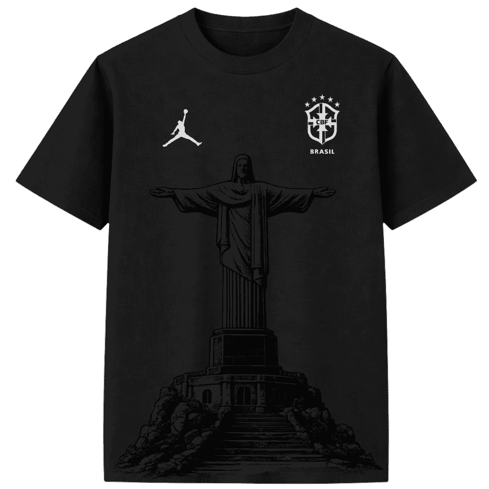 Brazil Christ the Redeemer T-Shirt – Premium Brazil Football Fan Tee | Custom Jerseys Kenya